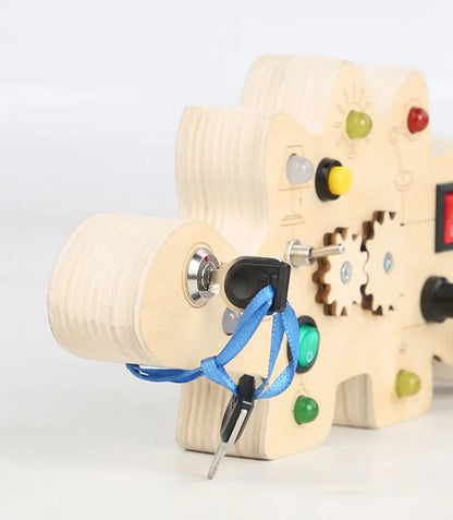 Монтессори-панель “Дино-Гир”