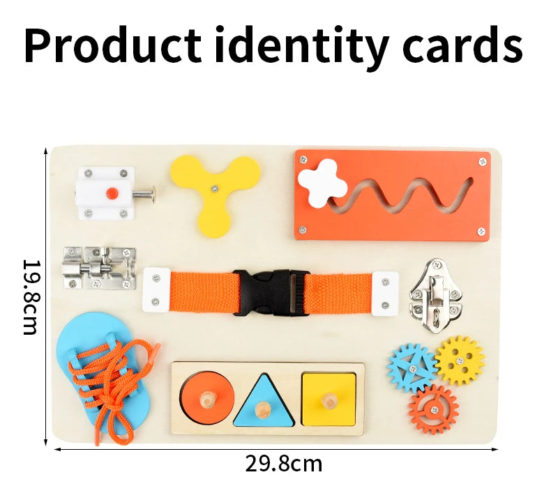 Монтессори-панель “Весёлые механизмы”