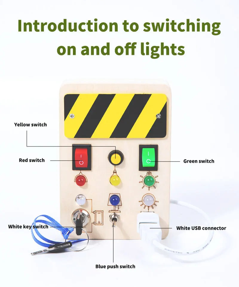 Montessori Panel "Mini Power Station"
